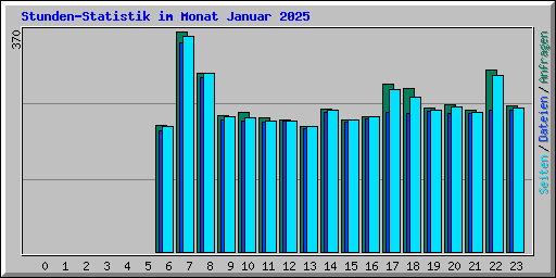 Stunden-Statistik im Monat Januar 2025